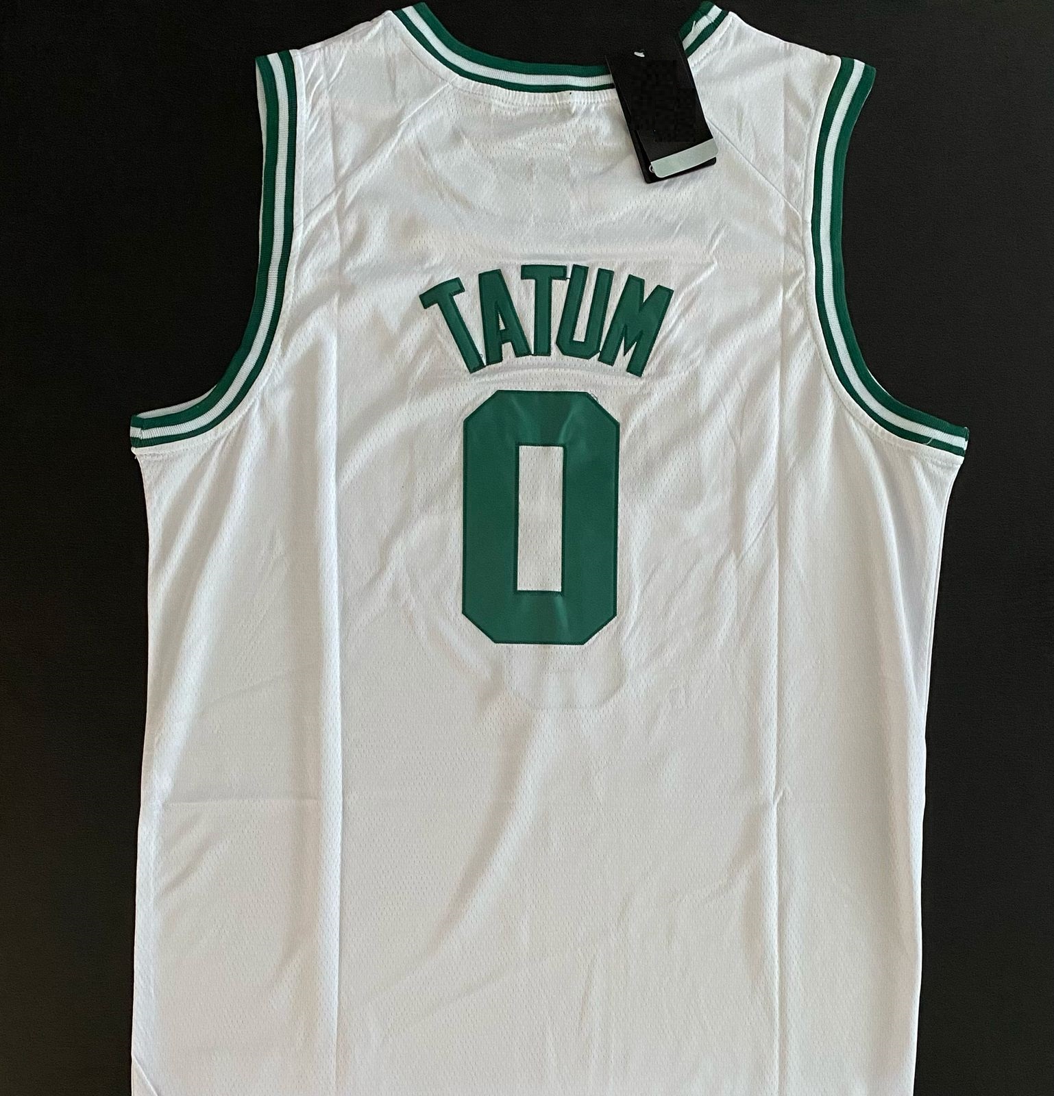 Jersey Jayson Tatum 0 Blanco Bordado 